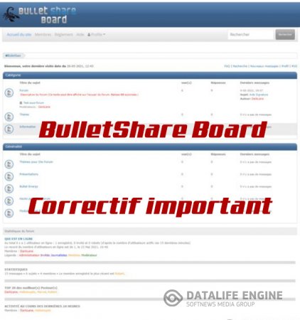 Correctif important BulletShare Board